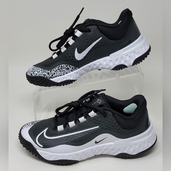 Nike Women's Alpha Huarache Elite 4 Turf Softball Shoes Size 7.5 DV0496-010 New - Picture 3 of 10